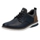 Pantofi piele naturala barbati albastru maro Rieker relax confort 14450-15-Albastru-Maro