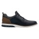 Pantofi piele naturala barbati albastru maro Rieker relax confort 14450-15-Albastru-Maro