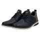 Pantofi piele naturala barbati albastru maro Rieker relax confort 14450-15-Albastru-Maro