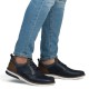 Pantofi piele naturala barbati albastru maro Rieker relax confort 14450-15-Albastru-Maro