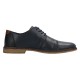 Pantofi piele naturala barbati albastru negru Rieker relax confort 13431-14-Albastru-Negru
