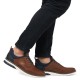 Pantofi piele naturala barbati maro albastru Rieker relax confort 14450-22-Maro-Albastru