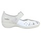 Pantofi piele naturala dama alb argintiu Rieker relax confort 41368-80-Alb-Argintiu