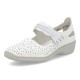 Pantofi piele naturala dama alb Rieker relax confort 41399-80-Alb