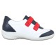 Pantofi piele naturala dama alb rosu albastru Semler 32-406-1-Alb-Rosu-Albastru
