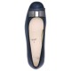 Pantofi piele naturala dama albastru Ara toc mediu 12-35512-Albastru