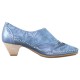 Pantofi piele naturala dama albastru Naturlaufer toc mic 20629-01-205-2-Blue