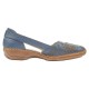 Pantofi piele naturala dama albastru Rieker relax confort 41396-12-Albastru