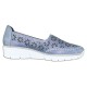 Pantofi piele naturala dama albastru Rieker relax confort 537T7-14-Blue
