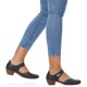 Pantofi piele naturala dama albastru Rieker toc mic 43753-14-Albastru