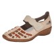 Pantofi piele naturala dama bej maro Rieker relax confort 41369-61-Bej-Maro