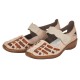 Pantofi piele naturala dama bej maro Rieker relax confort 41369-61-Bej-Maro