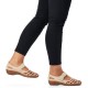 Pantofi piele naturala dama bej maro Rieker relax confort 41369-61-Bej-Maro