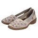 Pantofi piele naturala dama bej Rieker relax confort 41356-60-Bej