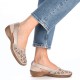 Pantofi piele naturala dama bej Rieker relax confort 41356-60-Bej