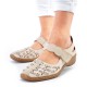 Pantofi piele naturala dama bej Rieker relax confort 41369-60-Bej