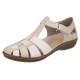 Pantofi piele naturala dama bej Rieker relax confort 45869-60-Bej