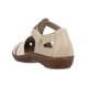 Pantofi piele naturala dama bej Rieker relax confort 45869-60-Bej