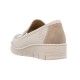 Pantofi piele naturala dama bej Rieker relax confort 53785-60-Bej