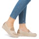 Pantofi piele naturala dama bej Rieker relax confort 53785-60-Bej