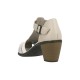 Pantofi piele naturala dama bej Rieker toc mediu 40973-60-Bej