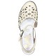Pantofi piele naturala dama bej Rieker toc mediu 40975-80-Weiss