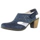 Pantofi piele naturala dama bleumarin Rieker toc mediu 40977-14-Blue