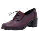 Pantofi piele naturala dama bordo Nicolis toc mediu 124494-Bordo