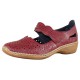 Pantofi piele naturala dama bordo Rieker relax confort 41399-35-Red