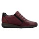 Pantofi piele naturala dama bordo Rieker relax confort impermeabil 44268-35-Bordo