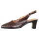 Pantofi piele naturala dama maro Nicolis toc mediu 55084-Maro