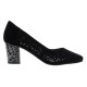 Pantofi piele naturala dama negru Epica toc mediu JIXQ675-X786-P8563BT-01-I-Negru
