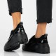 Pantofi piele naturala dama negru Filippo DP6123-24-BK-Negru