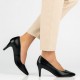 Pantofi piele naturala dama negru Filippo toc mediu DP4427-23-BK-Negru