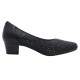 Pantofi piele naturala dama negru Karisma toc mic JIJI20106A-01-N-Negru