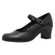 Pantofi piele naturala dama negru Nicolis toc mediu 124346-Negru