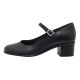 Pantofi piele naturala dama negru Nicolis toc mic 123409-Negru