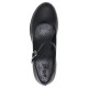 Pantofi piele naturala dama negru Nicolis toc mic 123409-Negru