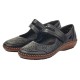 Pantofi piele naturala dama negru Rieker relax confort 44875-00-Negru