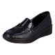 Pantofi piele naturala dama negru Rieker relax confort 53785-00-Negru