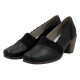 Pantofi piele naturala dama negru Rieker toc mediu 40911-00-Negru
