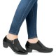 Pantofi piele naturala dama negru Rieker toc mic 41757-00-Negru