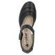 Pantofi piele naturala dama negru Rieker toc mic 41792-00-Negru
