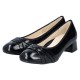 Pantofi piele naturala dama negru Rieker toc mic 45068-00-Negru