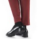 Pantofi piele naturala dama negru Rieker toc mic 45068-00-Negru