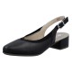 Pantofi piele naturala dama negru Rieker toc mic 47063-00-Negru