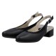 Pantofi piele naturala dama negru Rieker toc mic 47063-00-Negru