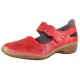 Pantofi piele naturala dama rosu Rieker relax confort 413G6-33-Red