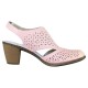 Pantofi piele naturala dama roz Rieker toc mediu 40971-31-Rosa