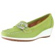 Pantofi piele naturala dama verde Ara relax confort 12-30937-Nubuk-Heaven-frog